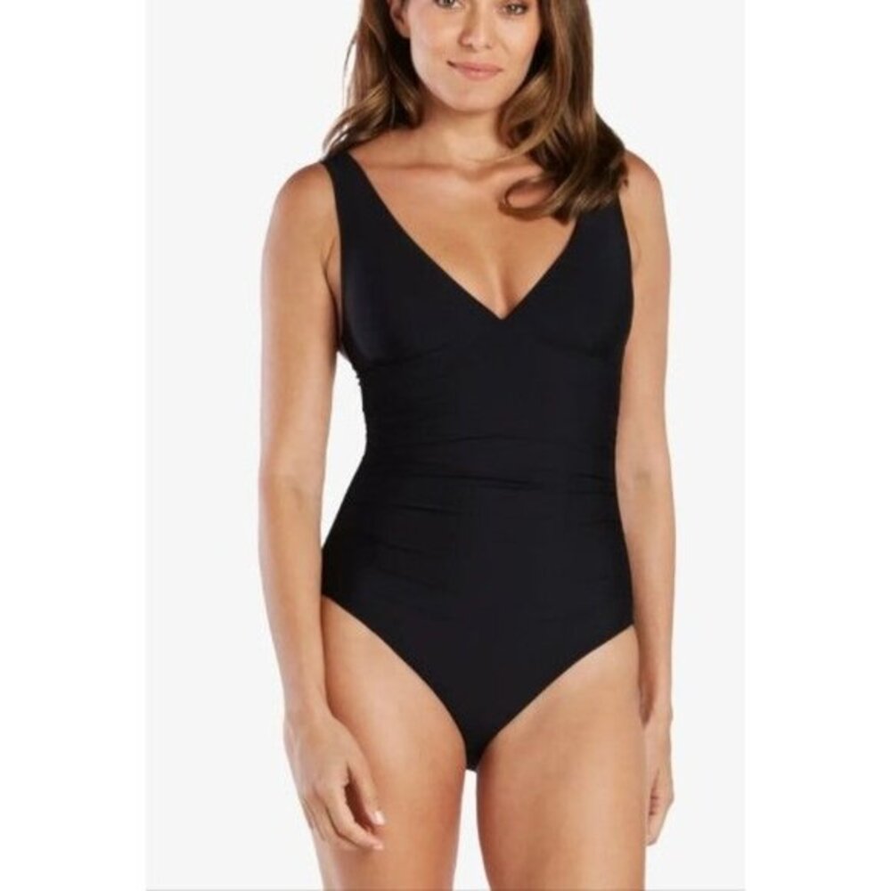 Helen Jon Olivia One Piece Size Small Black Padded Adjustable Straps NWT $198